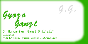 gyozo ganzl business card